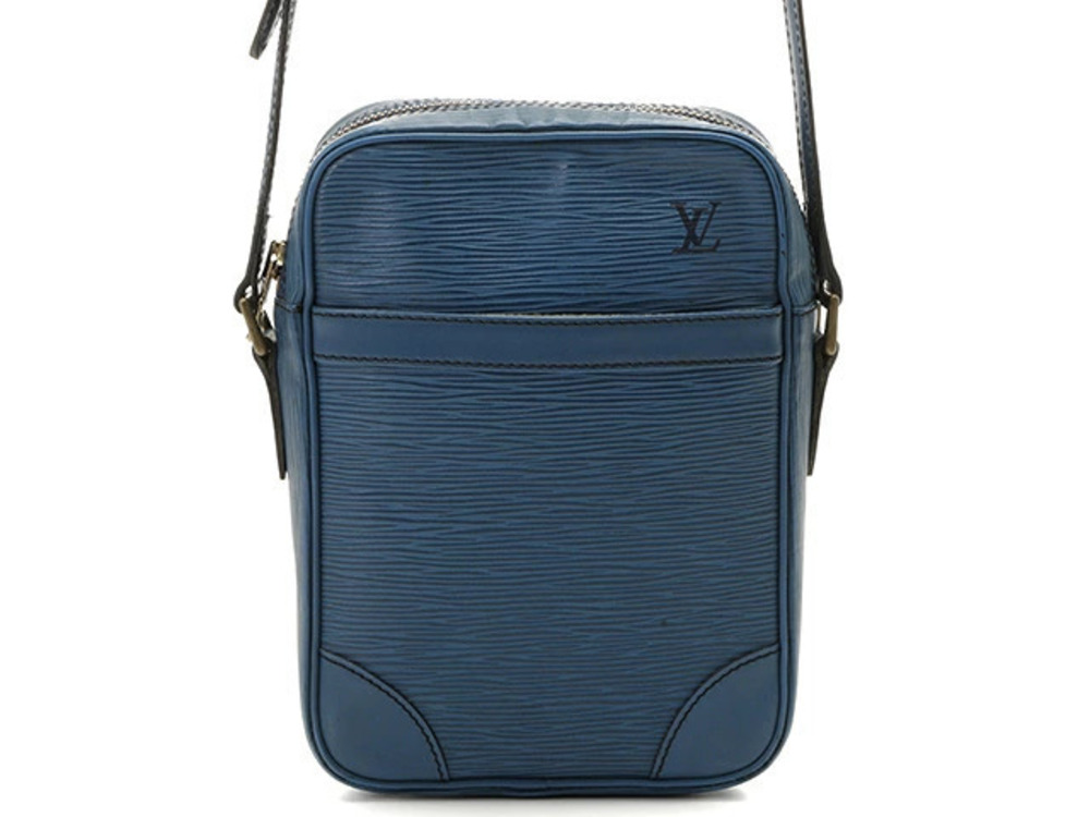 LOUIS VUITTON Danube Shoulder Bag Epi Toledo Blue